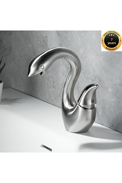 OEM صنبور حوض الحمام موديل Swan مطفي كروم نيكل اللون منتج جديد مستورد ضمان 7 ...