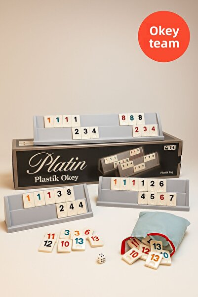 TOYFEST مجموعة أوكاي البلاستيكية البلاتينية - مجموعة متينة، قابلة للمسح، ذات حجر سميك، ومضادة للبكتيريا