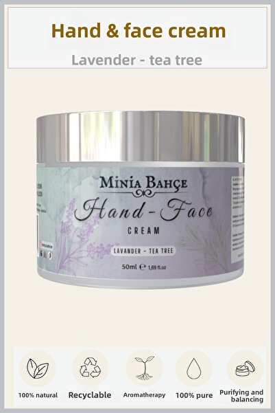 Minia Bahçe Bitki ve Sanat Atölyesi كريم لليدين والوجه - نقي 100%، خالي من ال...