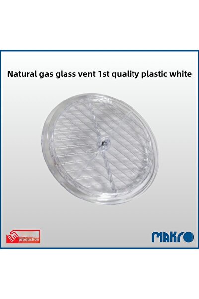 GLASSMAKRO فتحة تهوية زجاجية للغاز الطبيعي شفافة