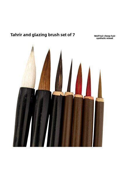 Sanathobi Set de pensule pentru glazurare ceramică, pictură ceramică, faianță...