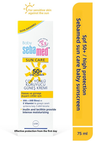 Sebamed Children's Sunscreen Spf 50 100 ml Uva Uvb Filtered Vitamin E Versatile Baby High Protection Sensitive