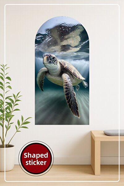 KOSS Dijital Autocolant decorativ de perete în formă ovală cu model de broasc...