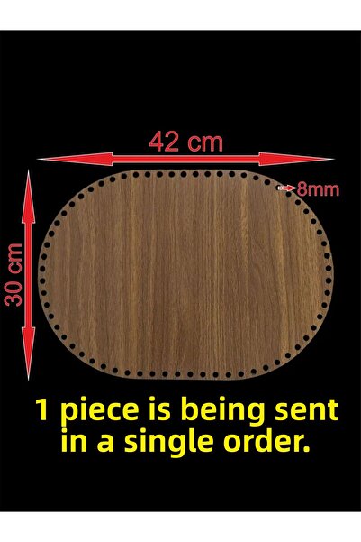 ASUDE HEDİYELİK Lemn de nuc 42x30 cm 1 bucată Coș Tavă din bambus Placă de pl...