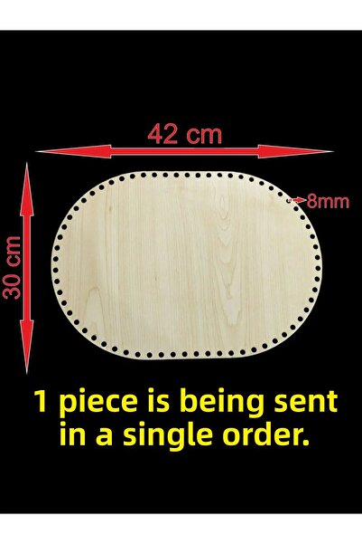 ASUDE HEDİYELİK Cremă de lemn 42x30 cm 1 bucată Coș Tavă din bambus Placă de ...