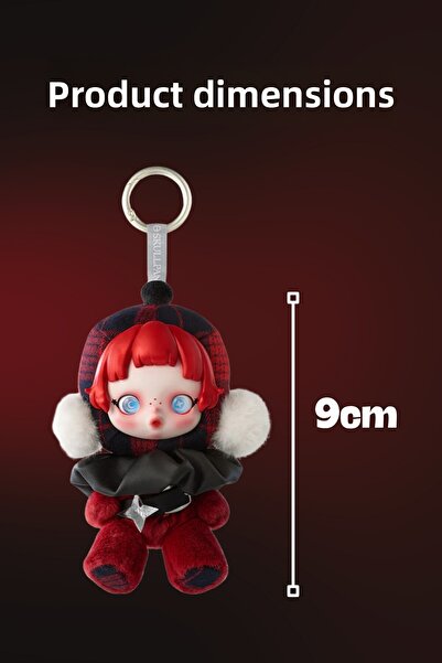 Nandy Home Winter Symphony Series Skull Panda, Plush Figure Skull Panda