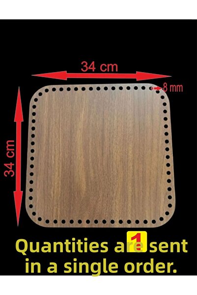ASUDE HEDİYELİK Placă din lemn de nuc 34x34 cm 1 buc. Tavă din bambus Placă d...