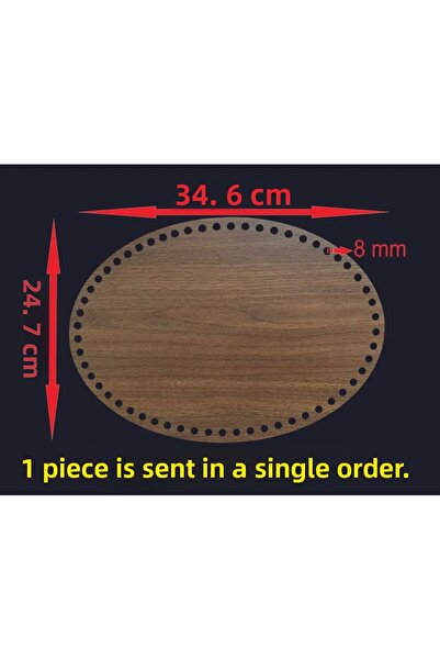 ASUDE HEDİYELİK Lemn 34,6x24,7 Cm 1 buc Tavă din bambus Placă de tricotat Sup...