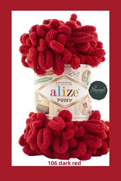 Alize خيط محبوك يدويًا منتفخ بعقدة كبيرة (مفردة) - 100 غرام. 9 جبل. حبل الإصب...