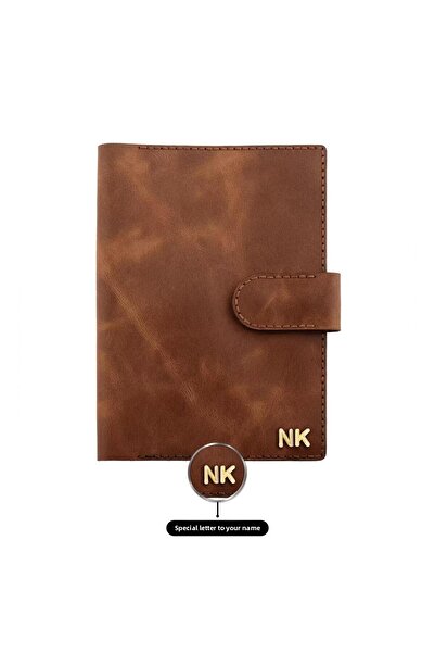 twingold A5 Notebook and Agenda Cover - 100% Rainbow Leather - Ko10001 - Brown