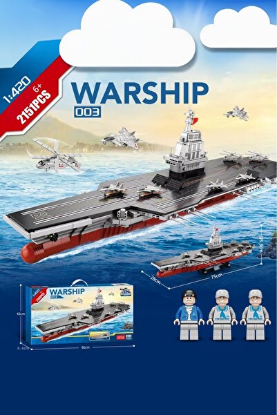 ThinkMaster National Aircraft Carrier 2151 Pieces Educational Toy Compatible with Lego