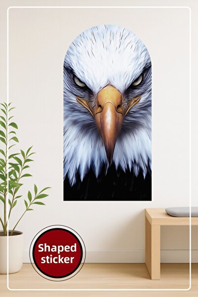 KOSS Dijital Autocolant decorativ de perete cu model de portret de vultur în ...