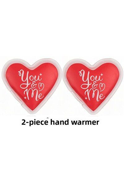Bosphorus 2 Pcs Heart Shape Pocket Stove, Hand Warmer, Hot Water Bag Pvc 9cm