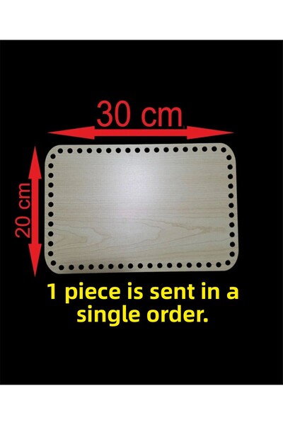 ASUDE HEDİYELİK Cremă de lemn 30x20 cm 1 bucată Tavă din bambus Placă de tric...