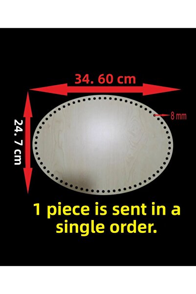 ASUDE HEDİYELİK Cremă de lemn 35x25 Cm 1 buc Tavă din bambus Placă de tricota...