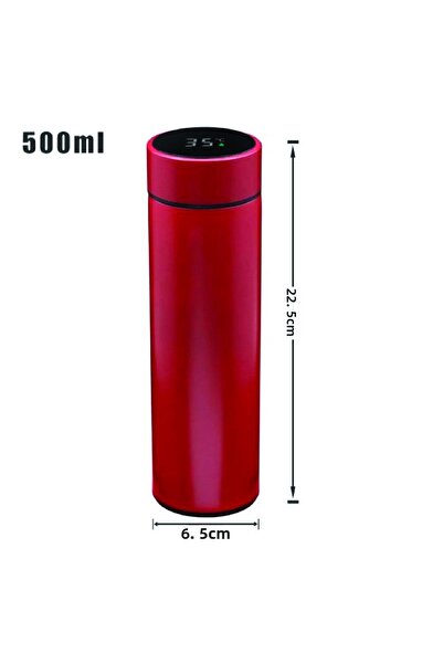 DKDZ SHOP Thermos with Indicator 500ml - (10 Hours Hot and Cold) with Keep Warm Feature