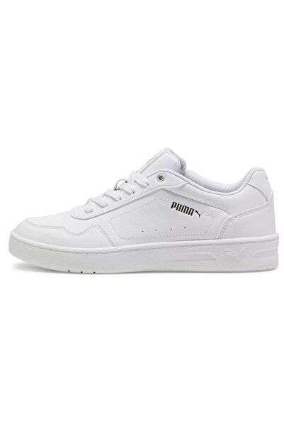 Puma 395021 01 Court Classy White-Silver Women's Sports Shoes