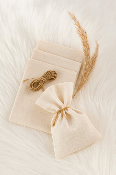 ALASEREN NATURAL HAM BEZ 10*15 CM TAKI KESESİ 100 ADET DÜĞÜN,KNA,DOĞUMGÜNÜ HE...