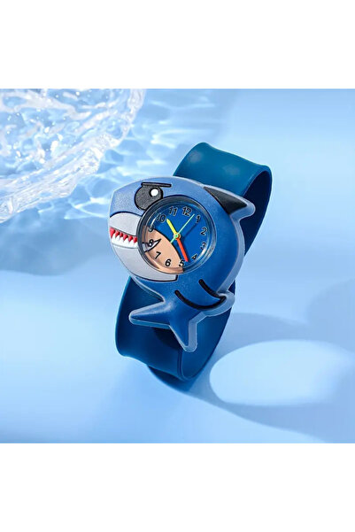 darko Köpek Balığı Erkek Kız Çocuk Mavi Kol Saati - Köpekbalığı Sever Çocukla...