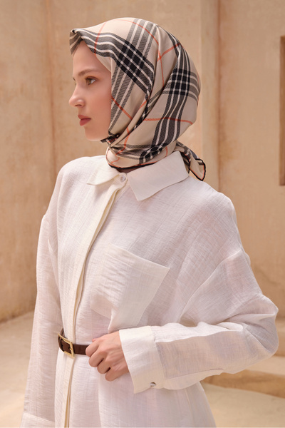 Belli Шовковий шарф з саржею 4122-02