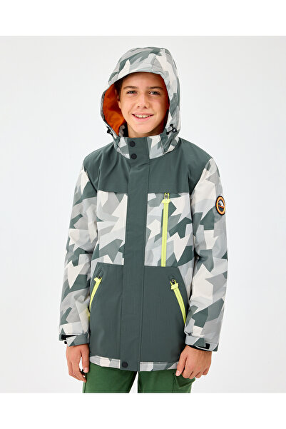 SKECHERS B Outerwear Padded Jacket Büyük Erkek Çocuk Gri Mont SK242025-040