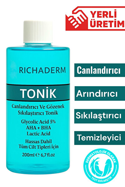 richaderm Gözenek Arındırıcı ve Canlandırıcı Tonik – Yağ Dengeleyici, Nemlend...