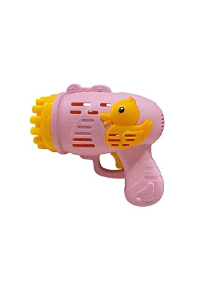 Genel Markalar Duck Baloncuk Tabancası Köpük 23 Halkalı Pilli Baloncuk Köpük Tabancası - Duck Bubbles Gun Pembe