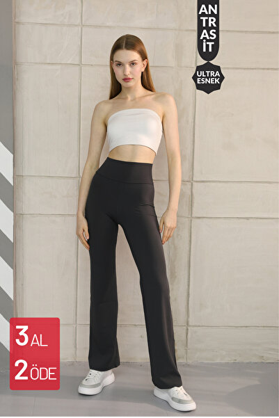 Balenbi Haute Women's High Waist Pipe Leg Shaping / Sculpting Modal Leggings 1063