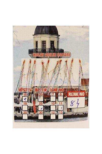 CAPTAINN ÇAPARİ İSTAVRİT KOLAY AÇILIR 10 İĞNE RENK 84