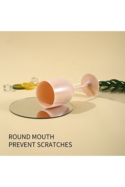 OEM Set 3 Pahare vin tritan, 470 cc, Roz Pal, policarbonat, Reutilizabil