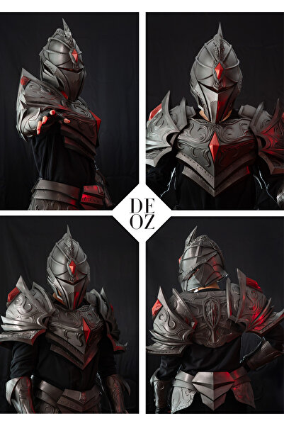 DEOZ3D Crimson Shadow – Kara Şövalye Zırh Seti (MW Heroes Serisi)