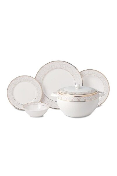 KORKMAZ Perla Coll. 60 Parça Yemek Takımı (Yuvarlak) A8366
