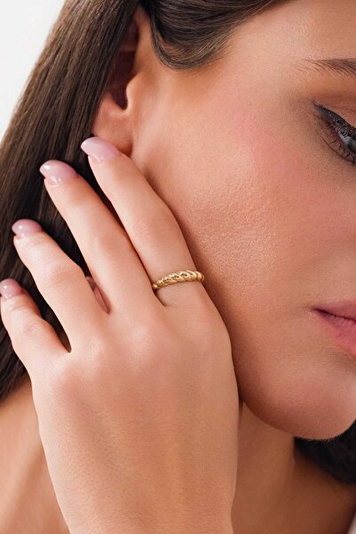 Zeynepli gold & jewelry 14 Ayar Altın Sarmal Yüzük