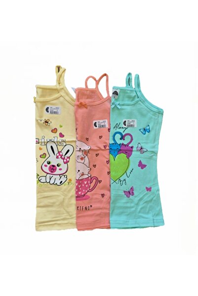 anka giyim 3-Piece Silver Girls' Undershirt Size 4-Multicolor