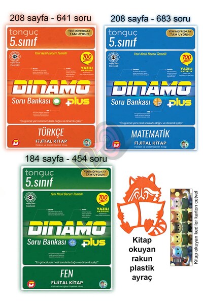 Tonguç Yayınları 5. Sınıf Türkçe Matematik Fen Bilimleri Dinamo Soru Bankaları