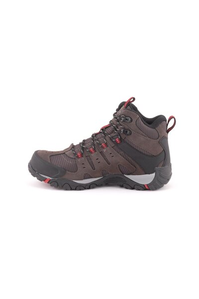 GAMELU Fight Long Watherproof Waterproof Rubber Sole Outdoor Leather Men's Boots Gray