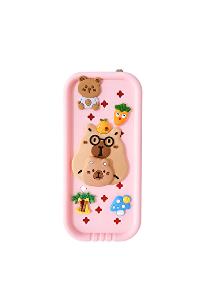 Fancy Space مقلمة على شكل كابيبارا |   حقيبة أدوات مدرسية لطيفة ومتعددة الأقسام