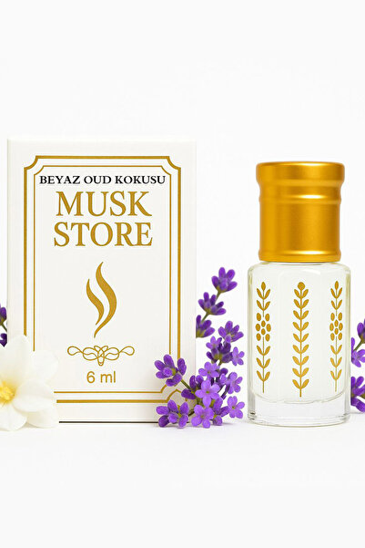 MUSK STORE Beyaz Oud Kokusu Parfüm Esansı Alkol Içermeyen 6 ml