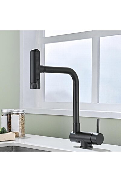 OEM Kitchen Window Front Folding Sink Faucet Rustic New Model Matte Black Imported with 7 Years Warranty