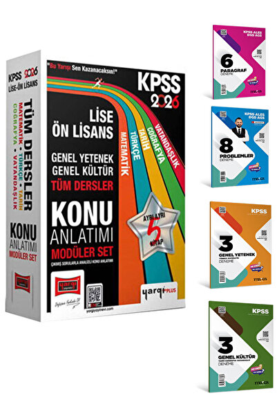 Yargı Yayınları 2026 KPSS Ortaöğretim Ön Lisans Genel Yetenek Kültür Konu Anl...