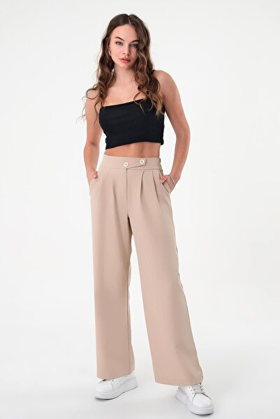 Hazel Kadın Taş Kore Model Palazzo Pantolon