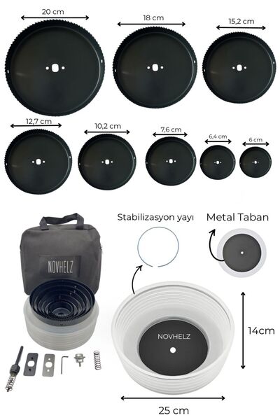 Genel Markalar (NOV27) NOVHELZ VANTUZLLU, KÖRÜKLÜ PANÇ TOZ TUTUCU ve PANÇ SET...