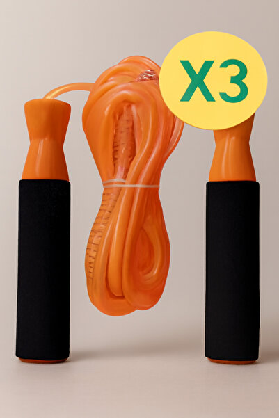 Generic Orange jump rope 3 pieces