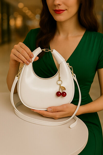 ESTUTE Cerry El Ve Omuz Çantası Charm Hediyeli