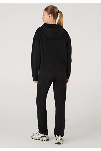 SKECHERS S242117 W Essential Full Zip Hoodie Sweatshirt Eşofman Üstü Kadın Ceket SİYAH