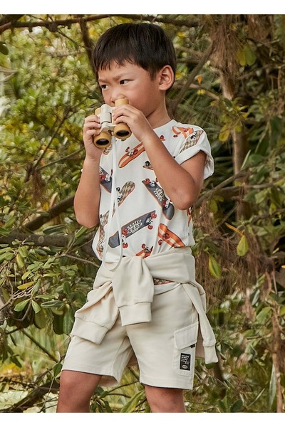 MAYORAL Boy's Shorts Cream