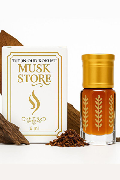 MUSK STORE TÜTÜN OUD KOKUSU Parfümü esans alkol içermeyen 6ml Zengin tütünün ...