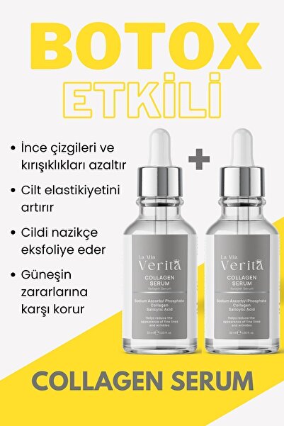 la mia verita Dolgunlaştırıcı Botox Etkili Kırışıklık, Yaşlanma Karşıtı Kolaj...