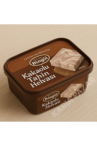 Karia Bingöl Kakaolu Tahin Helvası 320 g | El Yapımı Geleneksel Lezzet