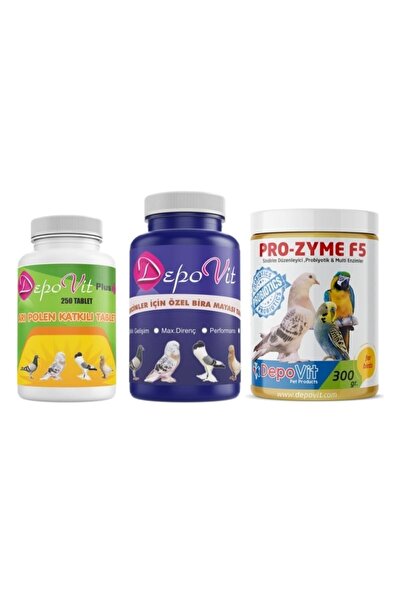 DEPOVİT Depovit 3 Lü Güvercin Yavru Bakım Ve Sağlık Seti